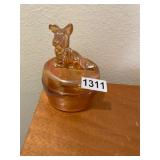 Amber Scotty, dog powder dish