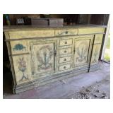 Beautiful Wood painted cabinet 20 x 82 x 44