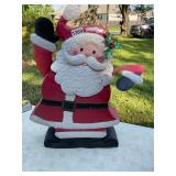 Metal Santa Clause decor