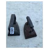 2- cast iron sadirons
