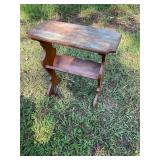 Wood side table