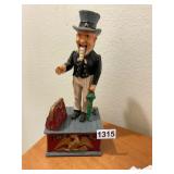 Cast iron uncle Sam Bank