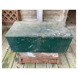 Green metal trunk/ blade contents