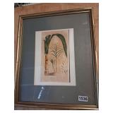 Nice framed cane sugar facimilie art