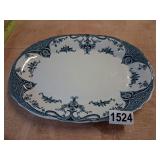 Beautiful flow blue serving platter HK NATAL