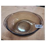 smoked glass pyrex mixing bowl