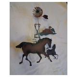 wild stallions metal wall art
