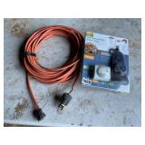Extension cord and timer