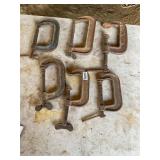 5- Metal C Clamps