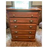 Heavy wood, chest of drawers