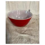 Vintage Pyrex Bowl- red