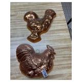 2- chicken/ rooster cake style pansv