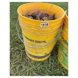 5 gallon bucket rail road spikes