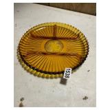 Amber divided dish platter