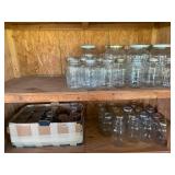 Contents of patio shelf only ï¿½ Canning jars