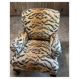 Leopard print sitting chair