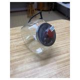 Glass countertop candy jar with lid
