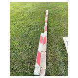 Aluminum railroad cross bar 22 ft