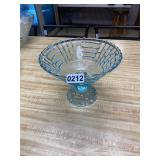 Blue compote/candy dish