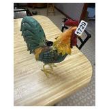 Metal chicken rooster candle holder decor