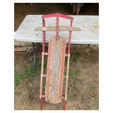 Vintage snow sled
