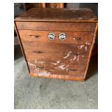 Wooden cabinet with drawers