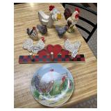 chicken/ rooster decor lot-all