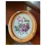 Framed embroidered picture