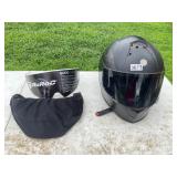 XXL full face motorcycle helmet with lenses