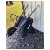 Black True temper wheelbarrow