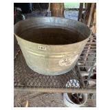 12 gallon galvanized wash tub