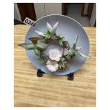 3-D hummingbird decorator plate