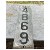 Railroad Sign Marker - 4869