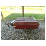Motorcycle utility trailer