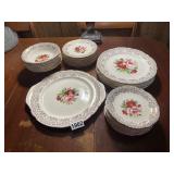 Pink and red 22kt dishes ï¿½ all