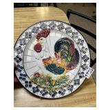 chicken/ rooster decorative plate