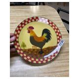 chicken/ rooster decorative plate