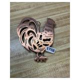 Cast copper chicken/ rooster trivet