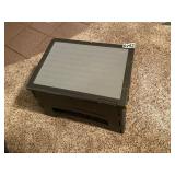 Black and gray foldable stepstool