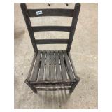 Wooden ladder back chair