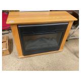 Electric fireplace heater with remote