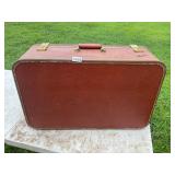 Starline, leather style vintage suitcase