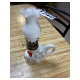 Vintage miniature elephant kerosene lamp