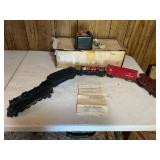 Vintage Lionel train, transformer, cars