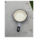 Cast iron enamel coated skillet