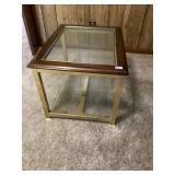 Wood and Glass end table