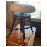 Ball and claw antique adjustable stool