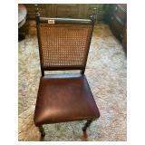 Vintage wood and leather style sitting chair