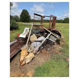 Large pile of scrap metal