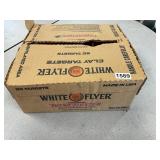 3/4 box white flyer clay targets